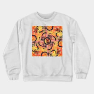 Going Around in Circles Pattern Crewneck Sweatshirt